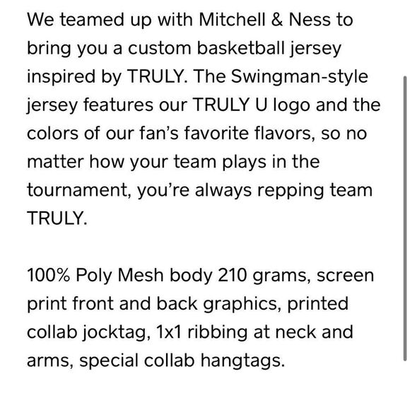 MITCHELL & NESS x TRULY | Men’s Black Basketball Jersey Women’s Size Medium - Picture 15 of 15